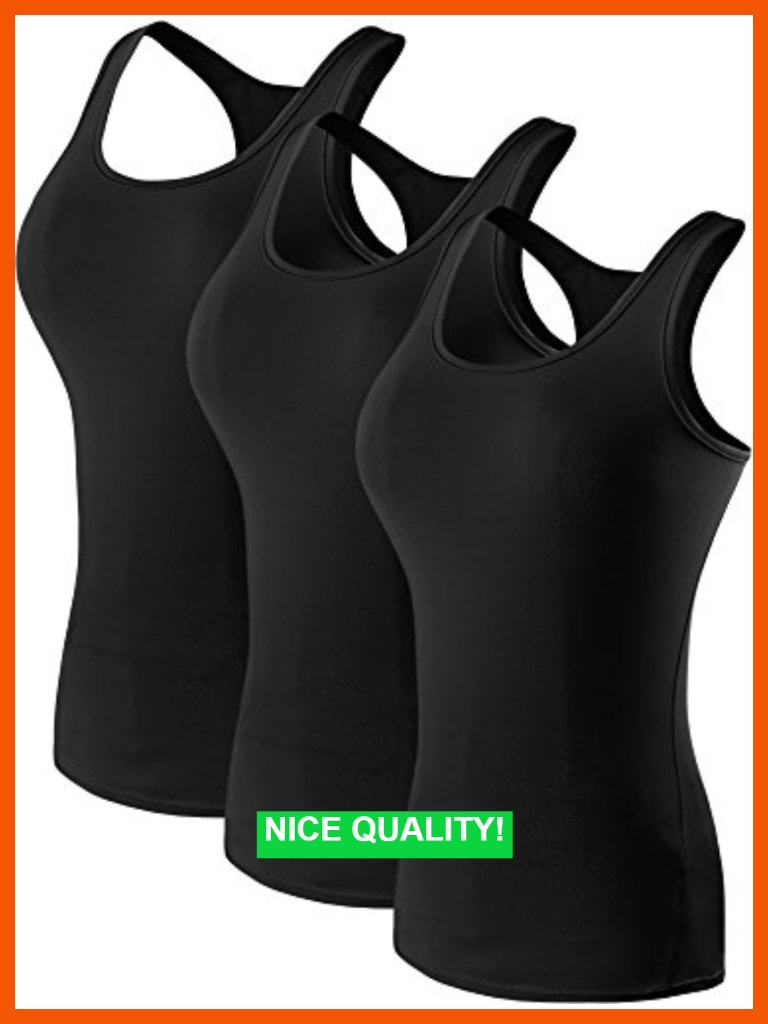 3 Pack Compression Base Layer Tank Tops Moisture Wicking For Yoga Running